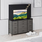 Bedroom Dresser with 10 Large Drawers for 55 Long TV Stand - 55 inches