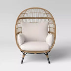 Steel Southport Rust Resistant Outdoor Patio Egg Chair Black - Threshold™