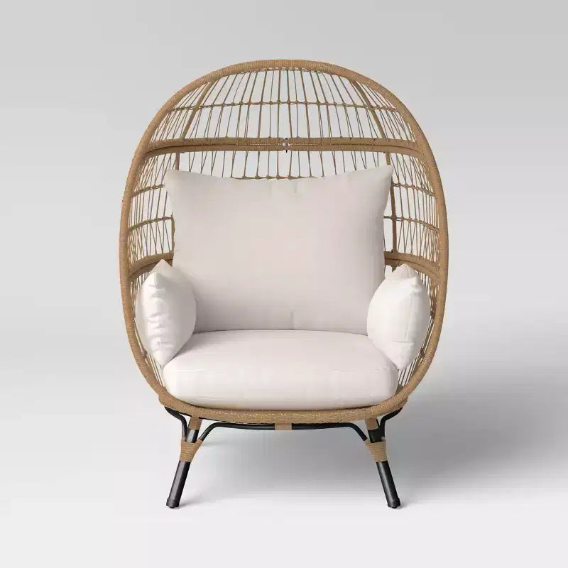 Steel Southport Rust Resistant Outdoor Patio Egg Chair Black - Threshold™