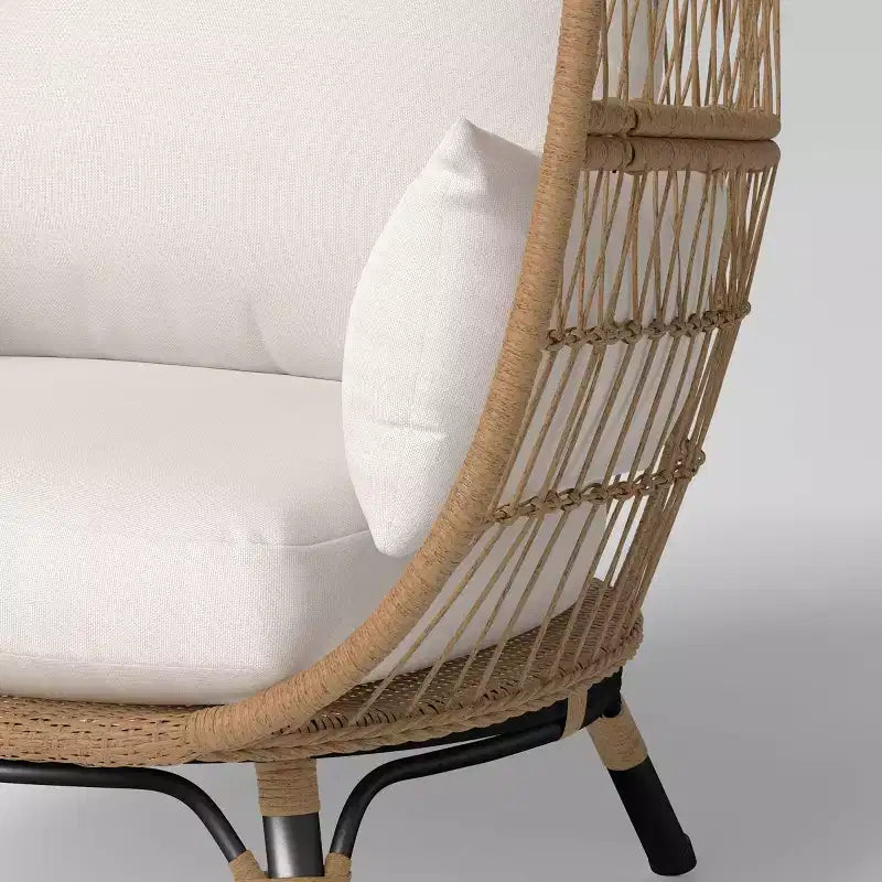 Steel Southport Rust Resistant Outdoor Patio Egg Chair Black - Threshold™