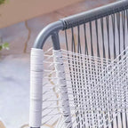 Milan 2pk Steel Club Chairs - Gray/White - Christopher Knight Home: Wicker Patio Accent Seating, Water-Resistant
