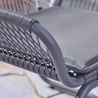 Milan 2pk Steel Club Chairs - Gray/White - Christopher Knight Home: Wicker Patio Accent Seating, Water-Resistant