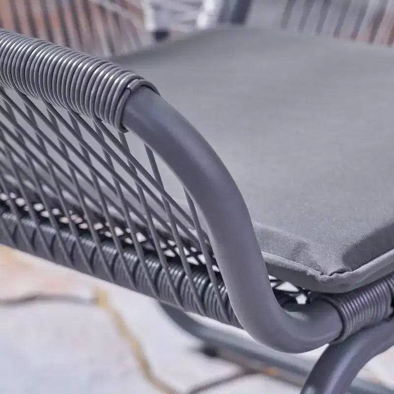Milan 2pk Steel Club Chairs - Gray/White - Christopher Knight Home: Wicker Patio Accent Seating, Water-Resistant