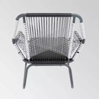Milan 2pk Steel Club Chairs - Gray/White - Christopher Knight Home: Wicker Patio Accent Seating, Water-Resistant