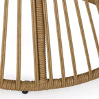 Christopher Knight Home Caryl Outdoor Club Chair with Cushions Wicker Light Brown/Beige