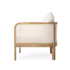 Christopher Knight Home Linksy Modern Patio Acacia Club Chair Water Repellent Cushion