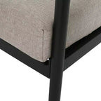 Christopher Knight Home 2pc Jansen Outdoor Patio Club Chair Aluminum Beige Black