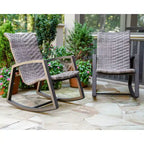 Leisure Made 2pc Marion Wicker Rocking Chairs