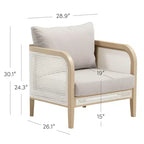 Nathan James Twila Outdoor Accent Chair Gray