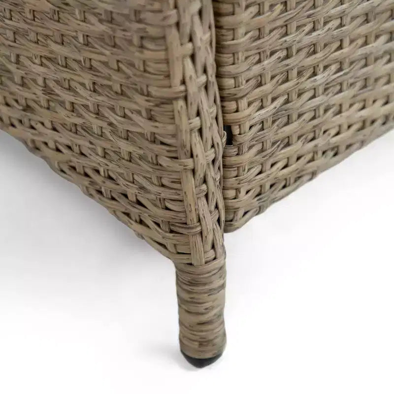 Greemotion 2pc Garda Gas Spring Assisted Reclining Outdoor Cushioned Patio Chair Beige: Aluminum Frame, UV & Weather-Resistant