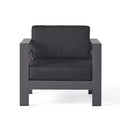 Christopher Knight Home Cape Coral Outdoor Aluminum Club Chair with Water-Resistant Cushions