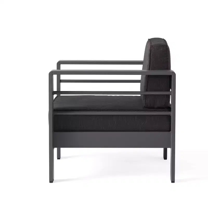 Christopher Knight Home Cape Coral Outdoor Aluminum Club Chair with Water-Resistant Cushions