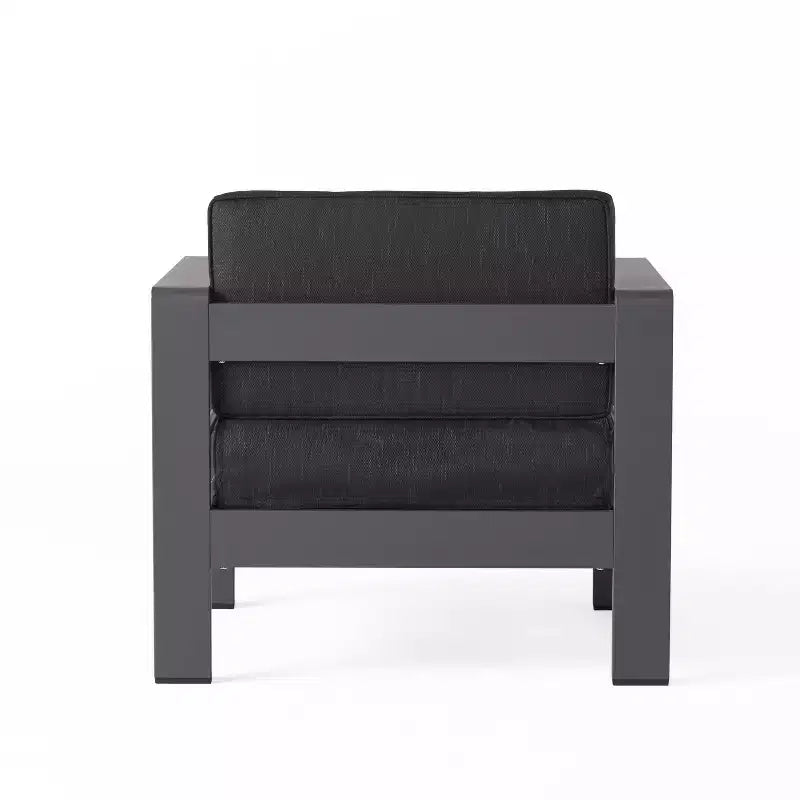 Christopher Knight Home Cape Coral Outdoor Aluminum Club Chair with Water-Resistant Cushions