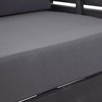 Christopher Knight Home Louver Outdoor Club Chairs with Cushions Acacia Wood Dark Gray