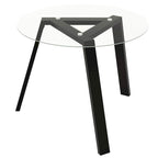 Costway 36 Round Glass Dining Table for 4 with Tempered Glass - See Details