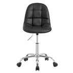 Chaise de bureau à domicile sans accoudoirs Javlergo, chaise de bureau d'ordinateur réglable en hauteur avec roulettes