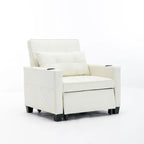 Futon Chair Bed Convertible Chair 3-in-1 Pull Out Sleeper Chair Beds with USB Ports