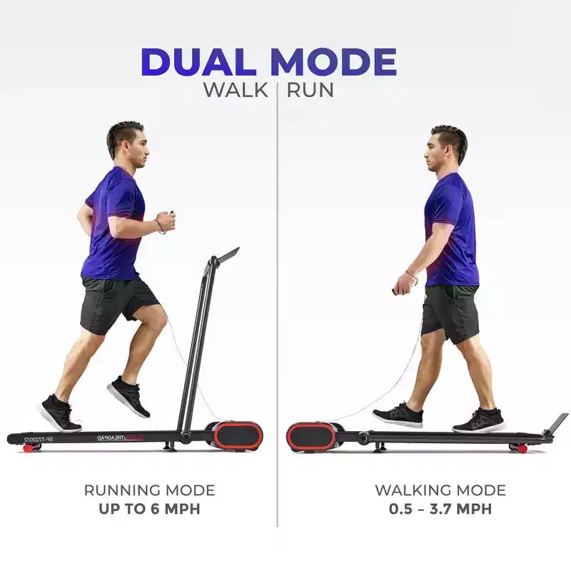 Sunny Health & Fitness Smart Compact Treadpad Electric Treadmill