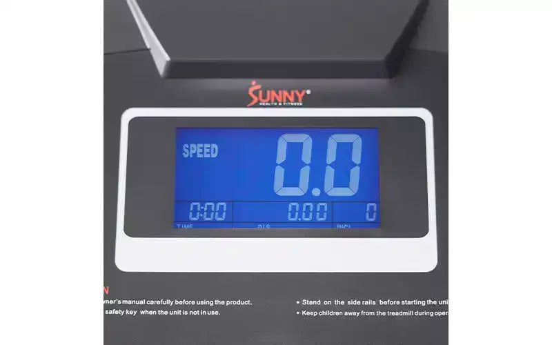 Sunny Health & Fitness Premium Non-Powered Treadmill Auto Incline and Bluetooth