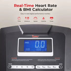 Sunny Health & Fitness Premium Non-Powered Treadmill Auto Incline and Bluetooth