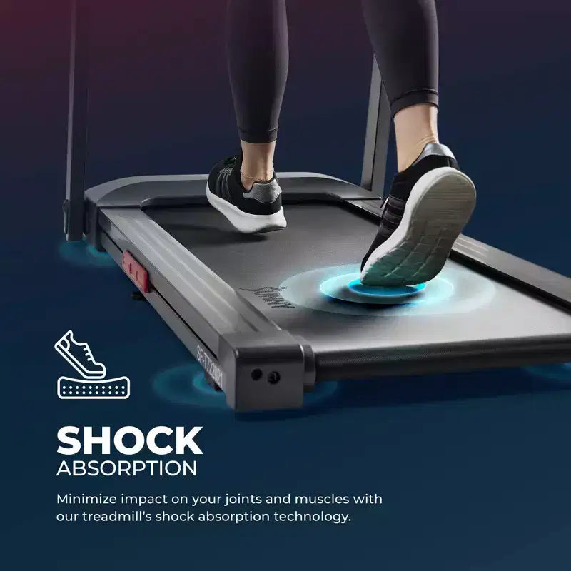 Sunny Health & Fitness Interactive Slim Electric Treadmill