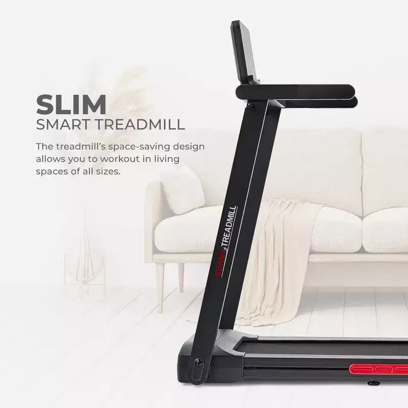 Sunny Health & Fitness Interactive Slim Electric Treadmill