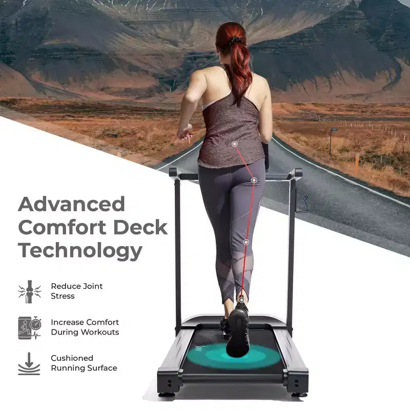 Sunny Health & Fitness Interactive Slim Auto Incline Treadmill
