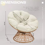 UPTIOT Patio Chair with Cushions