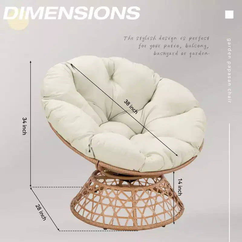 UPTIOT Patio Chair with Cushions