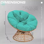 UPTIOT Patio Chair with Cushions