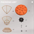 UPTIOT Patio Chair with Cushions