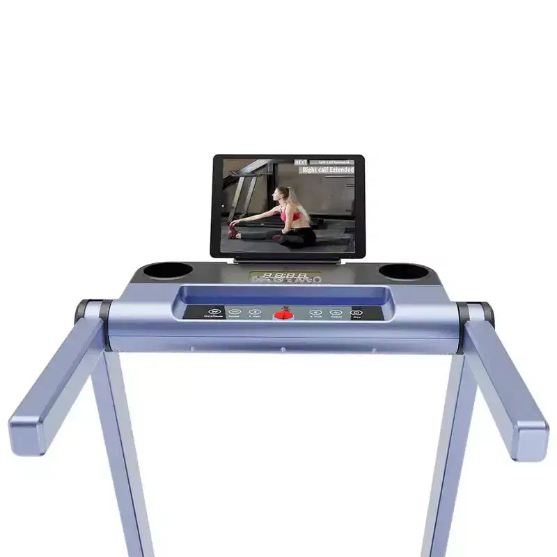 DeerRun A1 Pro+ Folding Treadmill with 6% Incline, Bluetooth Running Machine for Walking-Running