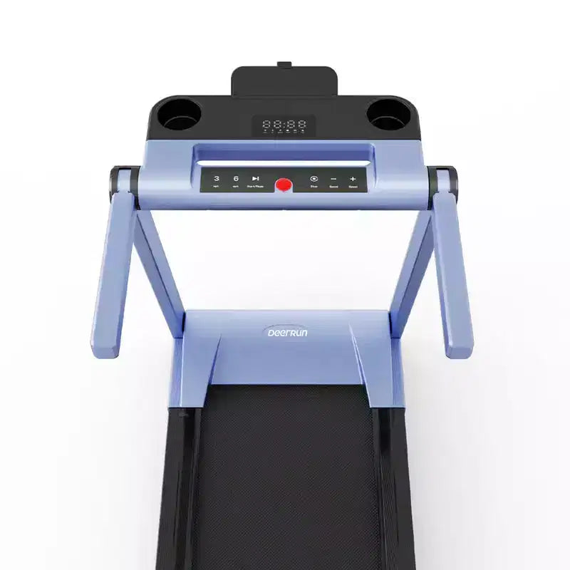 DeerRun A1 Pro+ Folding Treadmill with 6% Incline, Bluetooth Running Machine for Walking-Running