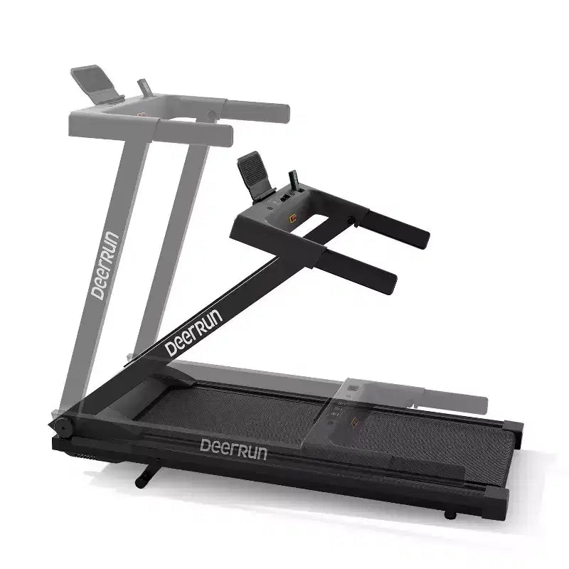 DeerRun A1 Pro+ Folding Treadmill with 6% Incline, Bluetooth Running Machine for Walking-Running