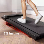 DeerRun Q2 Urban Plus Compact Walking Pad with 7% Incline Treadmill for Home & Office, Quiet Motor