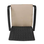 GDFStudio Kilburn Outdoor Wicker Club Chairs with Cushion (Set of 2)