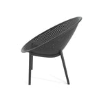 GDFStudio Harrah Outdoor Polypropylene Gable Accent Chair