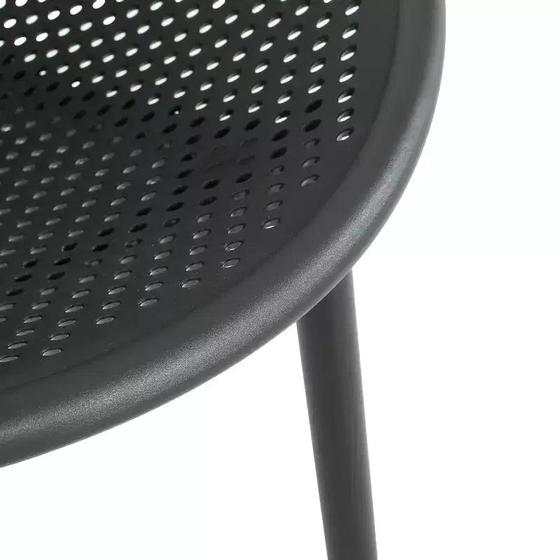 GDFStudio Harrah Outdoor Polypropylene Gable Accent Chair
