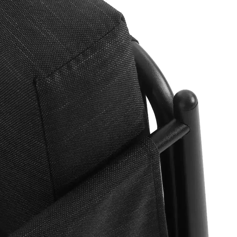 GDFStudio Elowen Outdoor Aluminum Frame Club Chair with Pencil Legs, Black