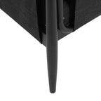GDFStudio Elowen Outdoor Aluminum Frame Club Chair with Pencil Legs, Black
