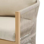 Christopher Knight Home Cassie Outdoor Aluminum Club Chair with Rope Accents