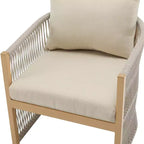 Christopher Knight Home Cassie Outdoor Aluminum Club Chair with Rope Accents
