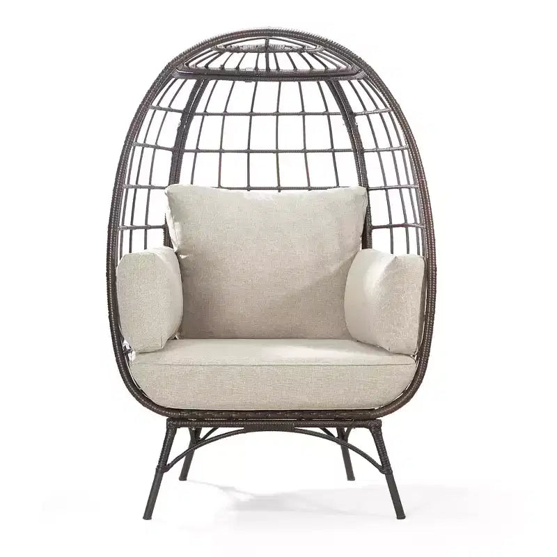 UPTIOT Egg Patio Chair with Cushions