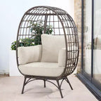 UPTIOT Egg Patio Chair with Cushions
