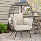 UPTIOT Egg Patio Chair with Cushions