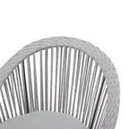 Christopher Knight Home Acheson Modern Outdoor Rattan and Iron Upholstered Accent Chair