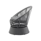 Christopher Knight Home Acheson Modern Outdoor Rattan and Iron Upholstered Accent Chair