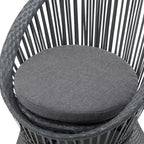 Christopher Knight Home Acheson Modern Outdoor Rattan and Iron Upholstered Accent Chair