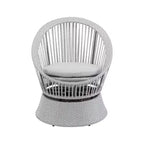 Christopher Knight Home Acheson Modern Outdoor Rattan and Iron Upholstered Accent Chair