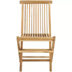 Marcus Teak Folding Chair Indoor/Outdoor (Set of 2) - PAT6600 - Natural - Safavieh